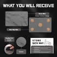 thumbnail image 6 of Stone Bath Mat Diatomaceous Earth Shower Mats Super Absorbent Diatomite Stone Bath Mats for Bathroom Quick Drying(23.6''×15.4" Gray Marble), 6 of 8