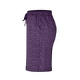 thumbnail image 6 of ZQUUVOU Women's Bermuda Shorts Solid Color Elastic Waist Sports Casual with Side Pockets Shorts(Purple,M), 6 of 9
