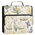 thumbnail image 5 of FORMRS Zipper Binder with Shoulder Strap 2-inch Ring 500 Sheet Capacity File Bag, Floral Rabbit, 5 of 5