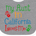 thumbnail image 4 of Inktastic My Aunt in California Loves Me Boys or Girls Baby Bib, 4 of 4