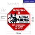 thumbnail image 3 of German Shepherd Sign, Beware German Shepherd Dog Warning Sign,, 3 of 8
