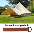 thumbnail image 3 of NIBOLOG Peg Storage Chain Multi Holes Firm Stitching Anti-crack Space-saving Faux Leather Outdoor Hiking 8 Holes Tent Peg Chain Bag Camping Supply, 3 of 7