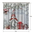 thumbnail image 3 of Rideau de Douche pour Salle de Bain, Gnomes de Sapin de Noël, Rideau de Salle de Bain Court, Imperméable, Rideaux de Salle de Bain Simples, Crochets Inclus, 72x72 Pouces, 3 of 5