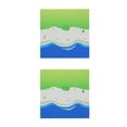 thumbnail image 3 of bedienty Plastic Building Bricks Baseplate Base Plate Board Platform Miniature Replacement Parts Presents Party Favors Accessories Seashore Type 1 2Set, 3 of 6