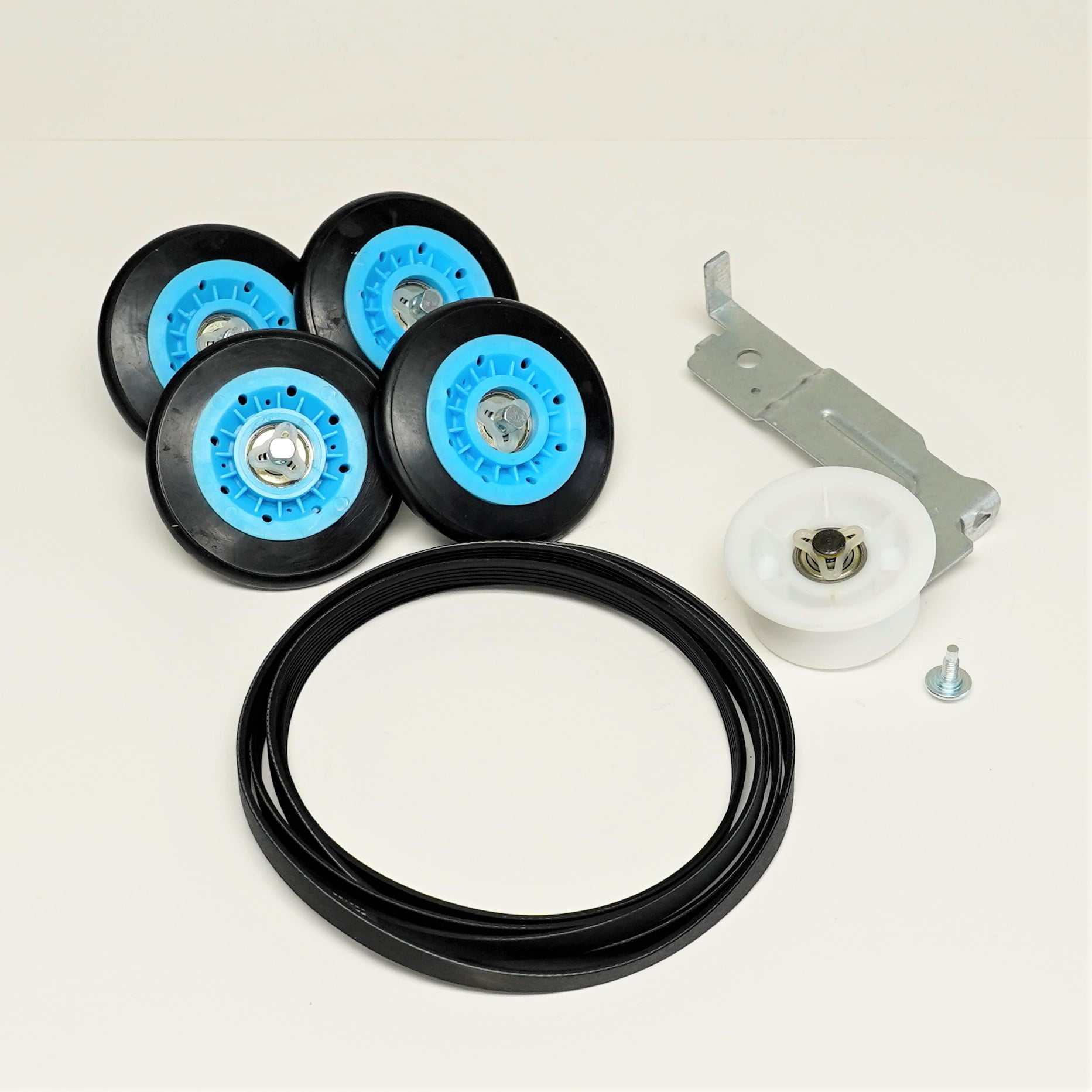 SAMKITHD Heavy Duty Dryer Pulley Rollers Belt Maintenance Kit for