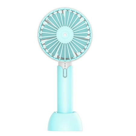 

Portable Handheld Fan Rechargeable Battery Operated Small Personal Fan Foldable Mini Desk Fan Cooling Electric Fan for Travel Outdoors Indoors blue