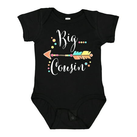 

Inktastic Big Cousin- Dots and Arrow Gift Baby Boy or Baby Girl Bodysuit