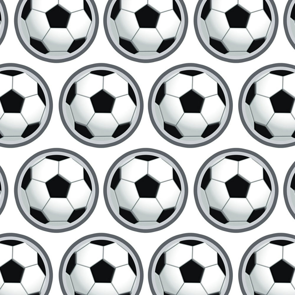 Soccer Ball Football Premium Gift Wrap Wrapping Paper Roll Walmart