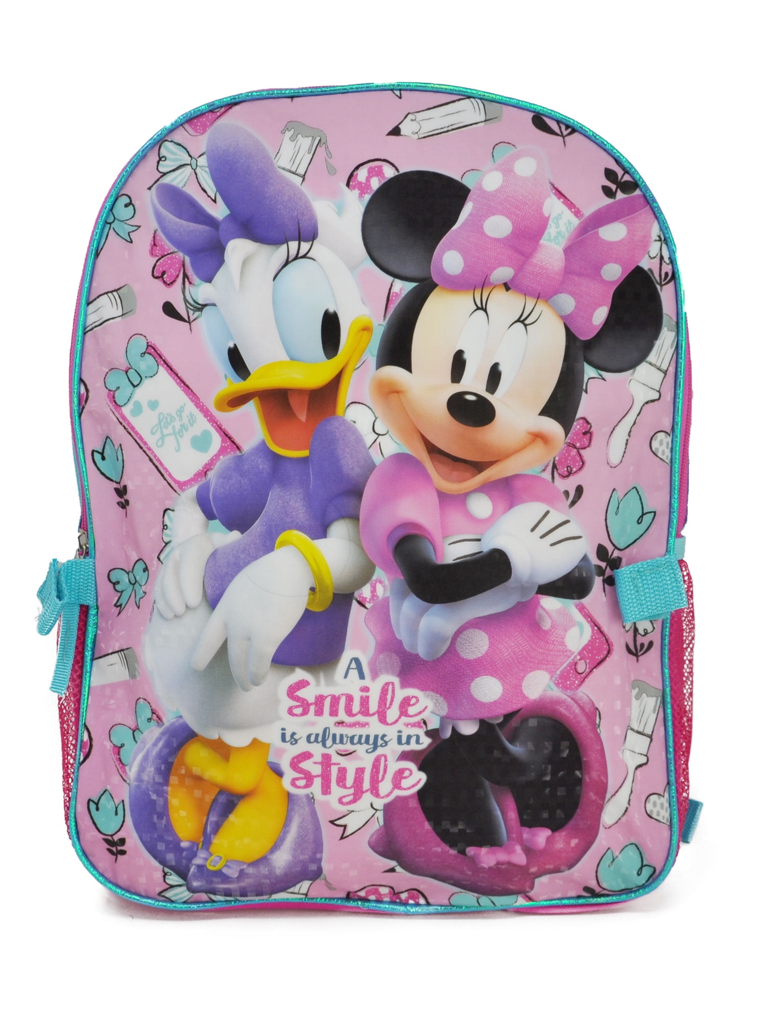 Disney Pink Minnie Mouse And Daisy Duck Mini Bow Clip On Girls Purse Wallet Coin