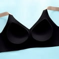 thumbnail image 5 of Lushfitting Powerful Push Up Bra Caralush Seamless Bras Comfortable Wireless Full Coverage Bralettes Black 40, 5 of 5