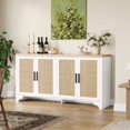 thumbnail image 1 of 1 Pb Deerfoot Grass Rattan Four-Door Sideboard, 1 of 9