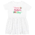 thumbnail image 3 of Inktastic Happy Mothers Day with Flowers Girls Toddler Dress, 3 of 5