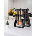 thumbnail image 4 of DEUS KITCHEN Especiero giratorio 18 frascos de vidrio y plástico BPA free. | Etiquetas y embudo, 4 of 5