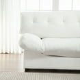 thumbnail image 2 of [VIDEO provided][New] Cloud Style Sofa, Teddy Velvet Upholstery, Comfy for Living Room, Apartment, 2-Seater with Solid Wood & Iron Frame, 2 of 21
