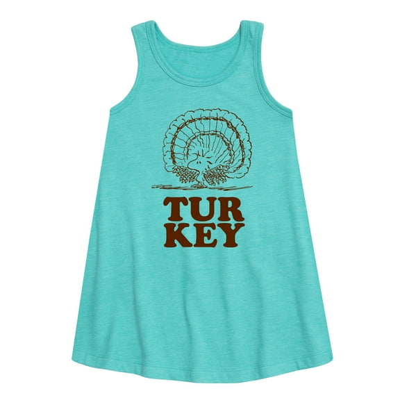 Peanuts - Woodstock Turkey - Toddler and Youth Girls A-line Dress