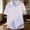 White, variant on GSPCLAM Casual Shirts for Men Retro Vertical V-Neck Texture Tops Summer Loose Fit Tees for Seaside