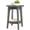 Smoky Gray, variant on 2-Tier Small Round End Table, Nightstand with Tapered Legs, Curved Transitions – Collection Side Table for Small Spaces, Living Room, Bedroom, Honey Brown