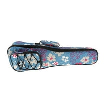 Soft Ukulele Storage Case Holder Backpack Big Storage for Ukulele - 21inch Blue