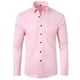thumbnail image 1 of Blusa y camisa de manga larga con cuello vuelto para hombre, blusa informal de moda para negocios, camisa de manga larga con cuello vuelto y botones para hombre., 1 of 2