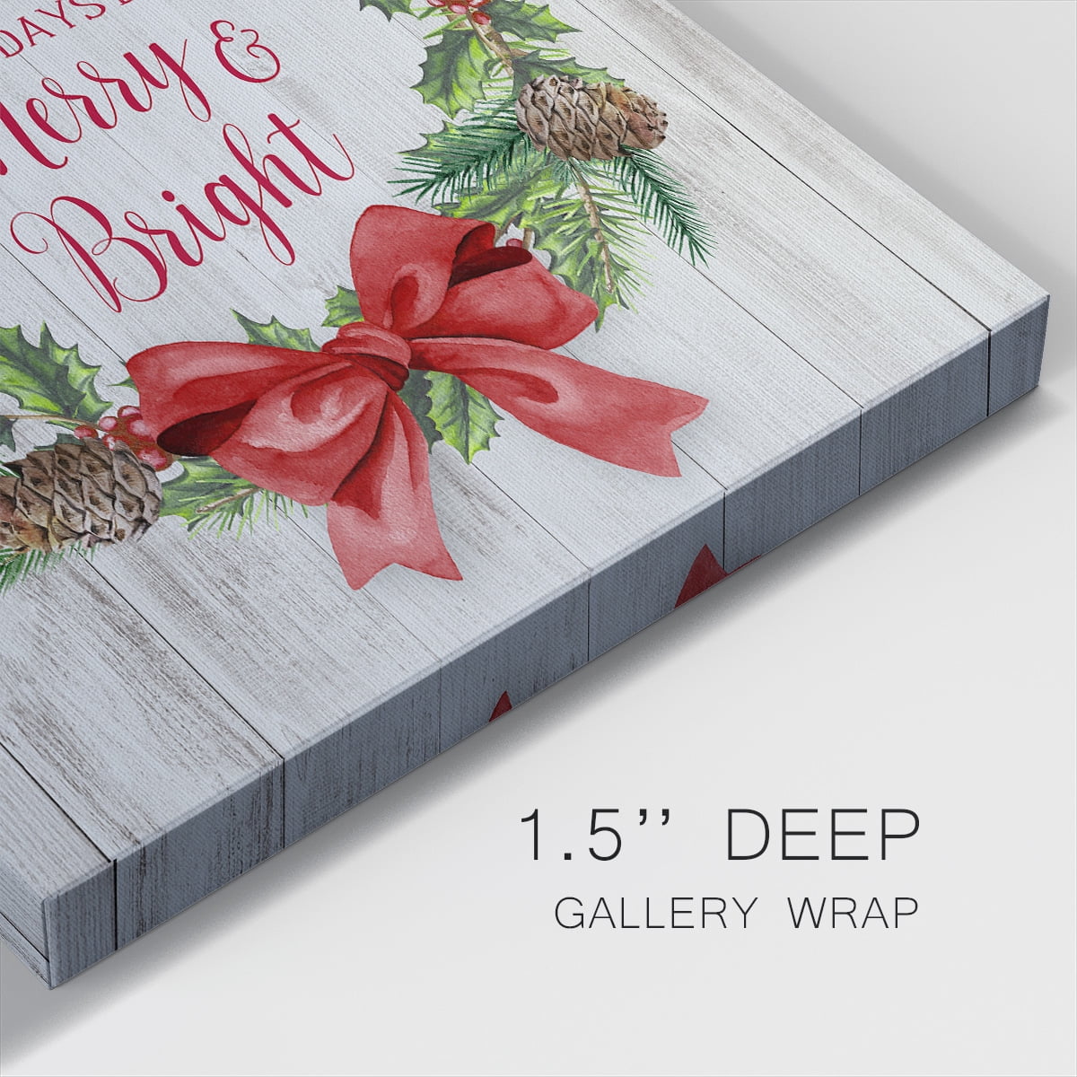Christmas Wreath- Gallery Wrapped Canvas
