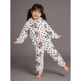 thumbnail image 4 of Disney Minnie Mouse Toddler Girls’ Sherpa Outfit Set - Two Piece Fuzzy Zip-Up Hoodie Jacket & Jogger Pants with Allover Print (Ivory, 3T), 4 of 5