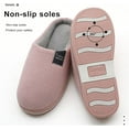 thumbnail image 5 of Adult slippers cotton slippers men's and women's sex bag with autumn and winter indoor home lovers thick bottom warm slippers slip on house slippers, 5 of 6