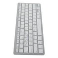 thumbnail image 1 of Clavier BT Ultra Mince, Clavier Argent avec Langue Bilingue, Réponse Sensible et Conception Ergonomique pour PC Ordinateur, 1 of 7