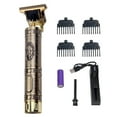 thumbnail image 1 of Professional Home Hair Trimmer Kit with Powerful Motor, Waterproof Design & 4 Positioning Combs – Retro Metal Carving Grooming Tool for Precision Cuts, USB/Charger Charging, 3H Runtime (No Lubricant, 1 of 6