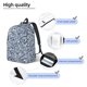thumbnail image 3 of Disketp Paisley4 print Canvas Backpack Lightweight Travel Daypack Student Rucksack Laptop Backpack-Small, 3 of 5