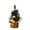 #05 Gold, variant on Djunllk Small Christmas Tree with Bow & Ball Ornaments Aesthetic Tabletop Artificial Mini Silver Christmas Tree Party Gift Christmas Decorations for Kitchen Dining Room Window, 7.8in/20cm
