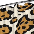 thumbnail image 3 of Beige and Black Of Leopard Print Shower Curtain 36"x72" ,Bathroom Decorative Shower Curtains Set with 12 Hooks,Modern Waterproof Washable Shower Curtain, 3 of 6