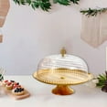 thumbnail image 5 of Vacemry Under $5 Dessert Display Stand, Multi-Tier Cake Plate with Clear Lid, Snack Serving Tray for Parties Events, Elegant Metal Base with Acrylic Cover, Living Room Table Centerpiece, 5 of 6