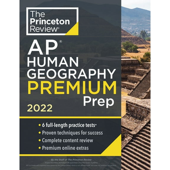 Pre-Owned Princeton Review AP Human Geography Premium Prep, 2022: 6 Practice Tests   Complete Content Review   Strategies & Techniques (Paperback) 0525570675 9780525570677