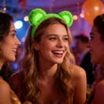 thumbnail image 3 of Bear Ear Headband & Tail Set Soft Stuffed Accessory With Heart Patches For Party Themed Celebrations(Green-7.9In), 3 of 3