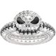 thumbnail image 1 of 9.0(u.s) Rings Women Nightmare Before Christmas Skull Rings 925 Sterling Silver Halloween, 1 of 4
