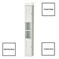Slim Bathroom Storage Cabinet - Space Saving Organizer - White ...