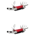 thumbnail image 4 of relayinert Ensemble de Réparation de Vélo 15 en 1 Portable Outil de Réparation de Cyclisme Multifonction Léger Pliant Clé à Douille Hexagonale Rouge 2 Pcs, 4 of 6
