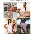 thumbnail image 3 of Women 2 Piece Outfit sets Casual Oversized T-Shirt Tops Biker Shorts Workout Sports Tracksuit Sportwear for Women, 3 of 5