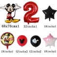 thumbnail image 4 of Juego de decoración para fiestas con globos de aluminio de Mickey Mouse, globo de látex con cabeza de Mickey de dibujos animados de 32 pulgadas, número rojo, suministros para fiestas de cumpleaños inf, 4 of 5
