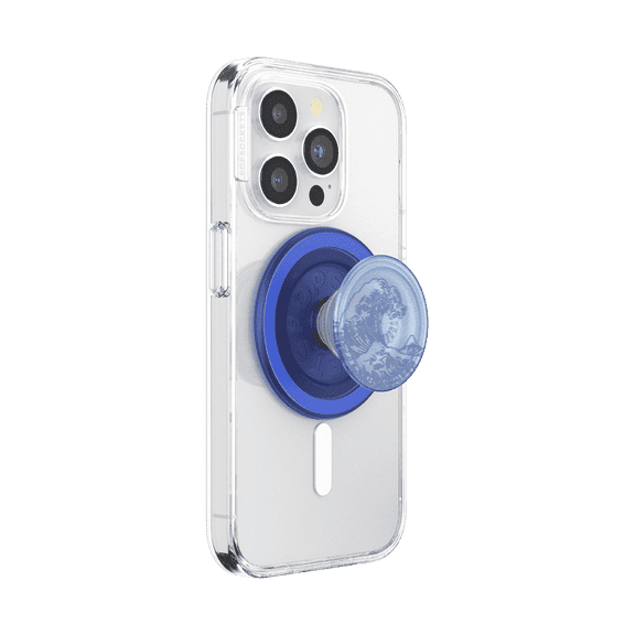 PopSockets Phone Grip for MagSafe, Magnetic Holder, Phone Stand, Daisy - Translucent He Loves Me Not