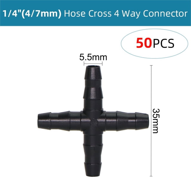 1/4'' Hose Drip Irrigation Support Stakes C Shape Hook 4/7mm Pipe Fixed Stem Holder Garden Watering Dripper Sprinkler Bracket He Qiyong unisex