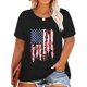 thumbnail image 1 of Fiudx Camisas para Mujer Moda Mujer Cuello Redondo Verano Manga Corta Blusa Camiseta Casual Impresión Tops, 1 of 5
