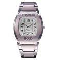 thumbnail image 1 of Reloj para hombre, cubo cuadrado para vino, reloj de cuarzo informal de aleación de titanio (gris), 1 of 4