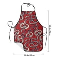 thumbnail image 6 of Zufioo Snake Print Tie-up Apron, Unisex Kitchen Apron - Oil-proof, Stain-proof and Waterproof, Suitable for Restaurants and Service Industries-One Size, 6 of 9