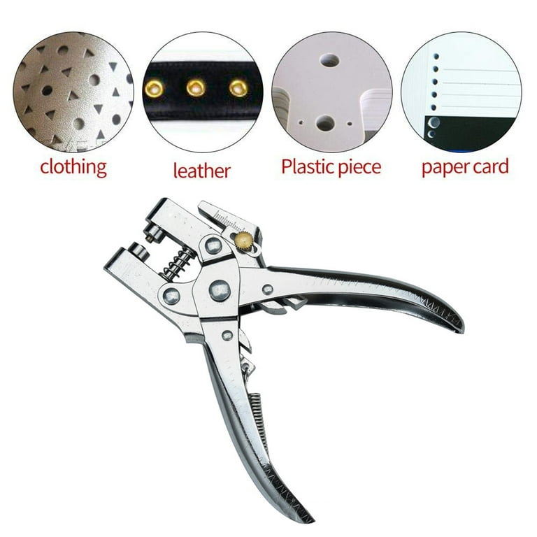 Leather Hole Punch Belt Hole Puncher for Leather Revolving Punch Plier Kit Leather  Punch Plier for Leather, Belts, Watches, Handbags, Leather Punch Tool for  Belts Diameter : 4.5/4 /3.5/3/2.5/2mm 