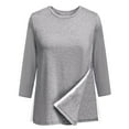 thumbnail image 3 of Post Shoulder Surgery Shirts for Women 3/4 Sleeve Tear Away Top After Rotator Cuff Shirts Chemo Port Adaptive Cloth, 3 of 5