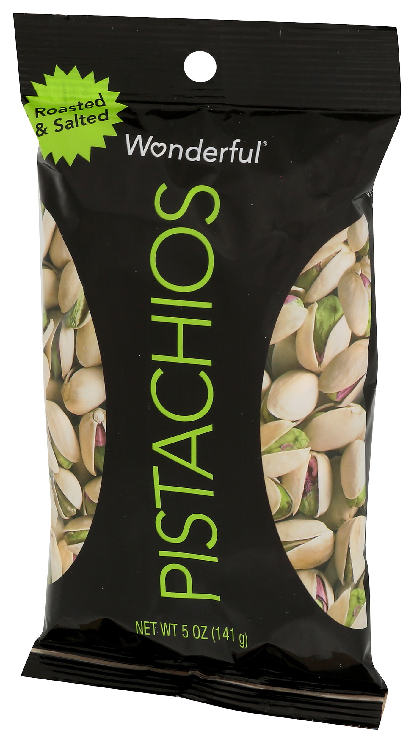 Pack of 24, Wonderful Pistachios Roasted & Salted, 5 oz