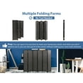 thumbnail image 4 of CL.HPAHKL Bamboo Room Divider 6 Panel Folding Privacy Screen Freestanding Wall Divider 6 ft Tall Room Partitions and Dividers for Home Bedroom Living Room, Black, 4 of 8