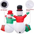 thumbnail image 4 of 5ft Christmas Inflatable Snowman,Christmas Decorations Inflatables Snowmen with Gift Boxes Build-in LED Lights, Blow up Party Decor for Indoor Outdoor Home Yard Garden Lawn Xmas Decorations., 4 of 7