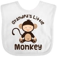 thumbnail image 3 of Inktastic Grandpas Little Monkey Boys or Girls Baby Bib, 3 of 4